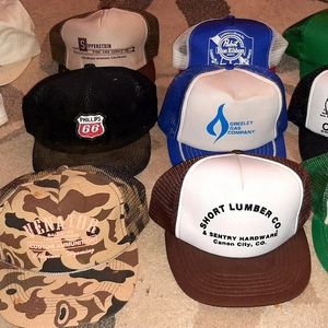 Misc. Hats ( trucker, Snap back, flex, company logo, ect)